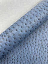 Classic Ostrich Upholstery Vinyl Fabric - Two-Tone Embossed Ostrich Pattern, 54" Width (1 Yard)