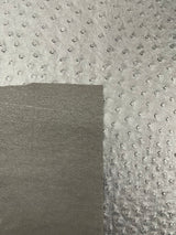 Classic Ostrich Upholstery Vinyl Fabric - Two-Tone Embossed Ostrich Pattern, 54" Width (1 Yard)