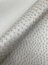 Classic Ostrich Upholstery Vinyl Fabric - Two-Tone Embossed Ostrich Pattern, 54" Width (1 Yard)