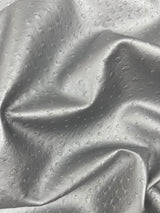 Classic Ostrich Upholstery Vinyl Fabric - Two-Tone Embossed Ostrich Pattern, 54" Width (1 Yard)