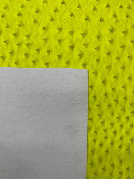 Classic Ostrich Upholstery Vinyl Fabric - Two-Tone Embossed Ostrich Pattern, 54" Width (1 Yard)
