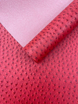 Classic Ostrich Upholstery Vinyl Fabric - Two-Tone Embossed Ostrich Pattern, 54" Width (1 Yard)