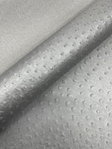 Classic Ostrich Upholstery Vinyl Fabric - Two-Tone Embossed Ostrich Pattern, 54" Width (1 Yard)