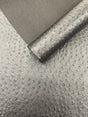 Classic Ostrich Upholstery Vinyl Fabric - Two-Tone Embossed Ostrich Pattern, 54" Width (1 Yard)