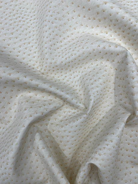 Classic Ostrich Upholstery Vinyl Fabric - Two-Tone Embossed Ostrich Pattern, 54" Width (1 Yard)