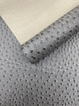 Classic Ostrich Upholstery Vinyl Fabric - Two-Tone Embossed Ostrich Pattern, 54" Width (1 Yard)