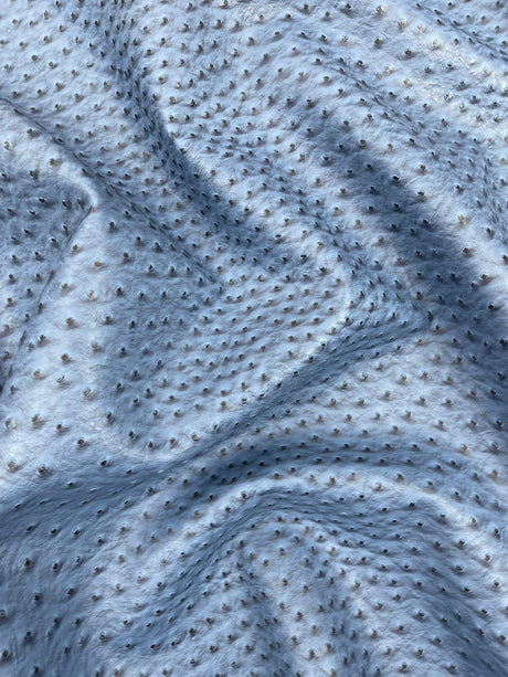 Classic Ostrich Upholstery Vinyl Fabric - Two-Tone Embossed Ostrich Pattern, 54" Width (1 Yard)