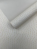Classic Ostrich Upholstery Vinyl Fabric - Two-Tone Embossed Ostrich Pattern, 54" Width (1 Yard)