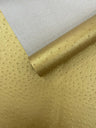 Classic Ostrich Upholstery Vinyl Fabric - Two-Tone Embossed Ostrich Pattern, 54" Width (1 Yard)