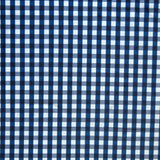 Swim Knit Classic Navy and White Gingham Nylon Spandex Remnant