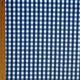 Swim Knit Classic Navy and White Gingham Nylon Spandex Remnant