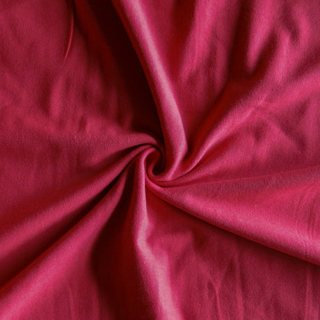 Cotton Lycra Jersey Knit Fabric Classic Red