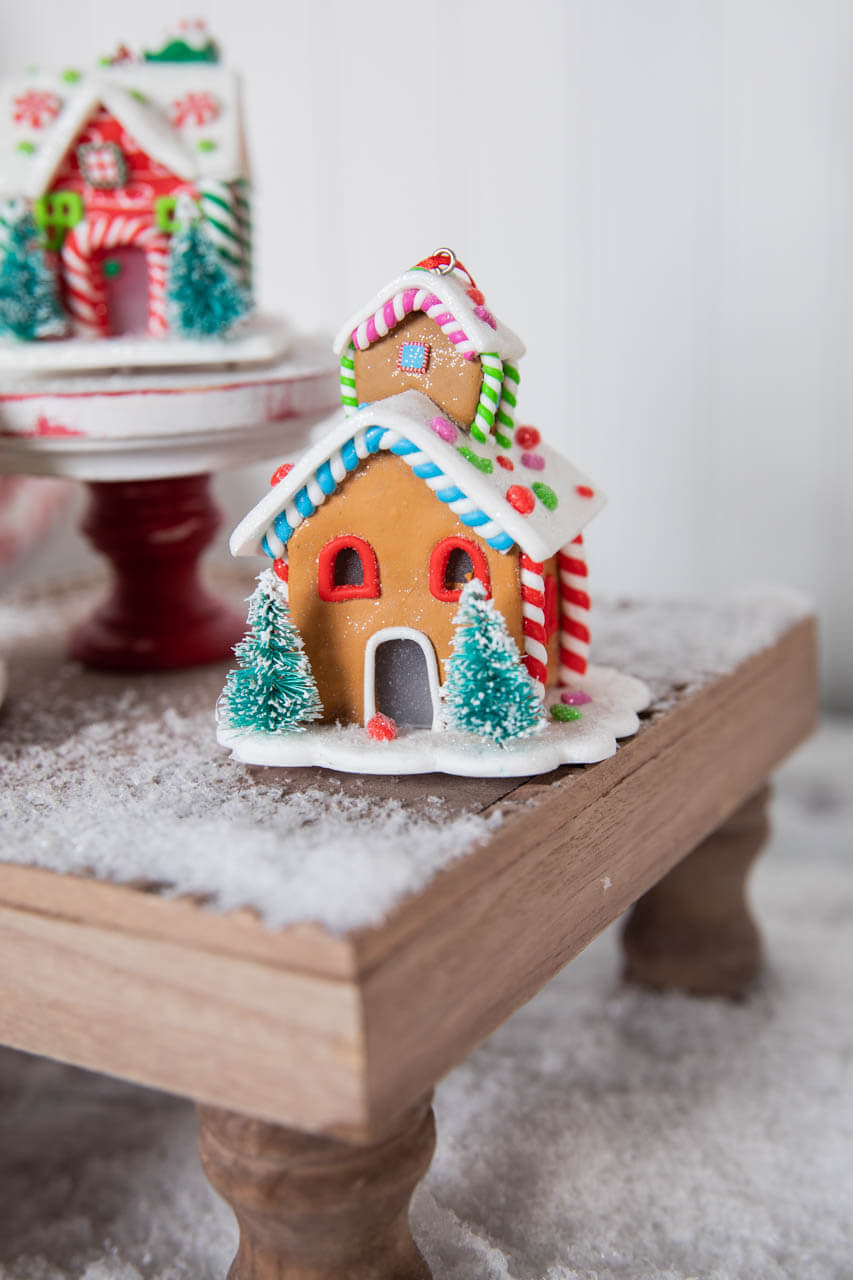 3” Acrylic Light Up Gingerbread House Ornament