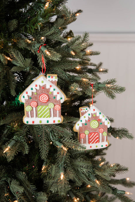 4.6” Clay Dough Gingerbread House Ornament