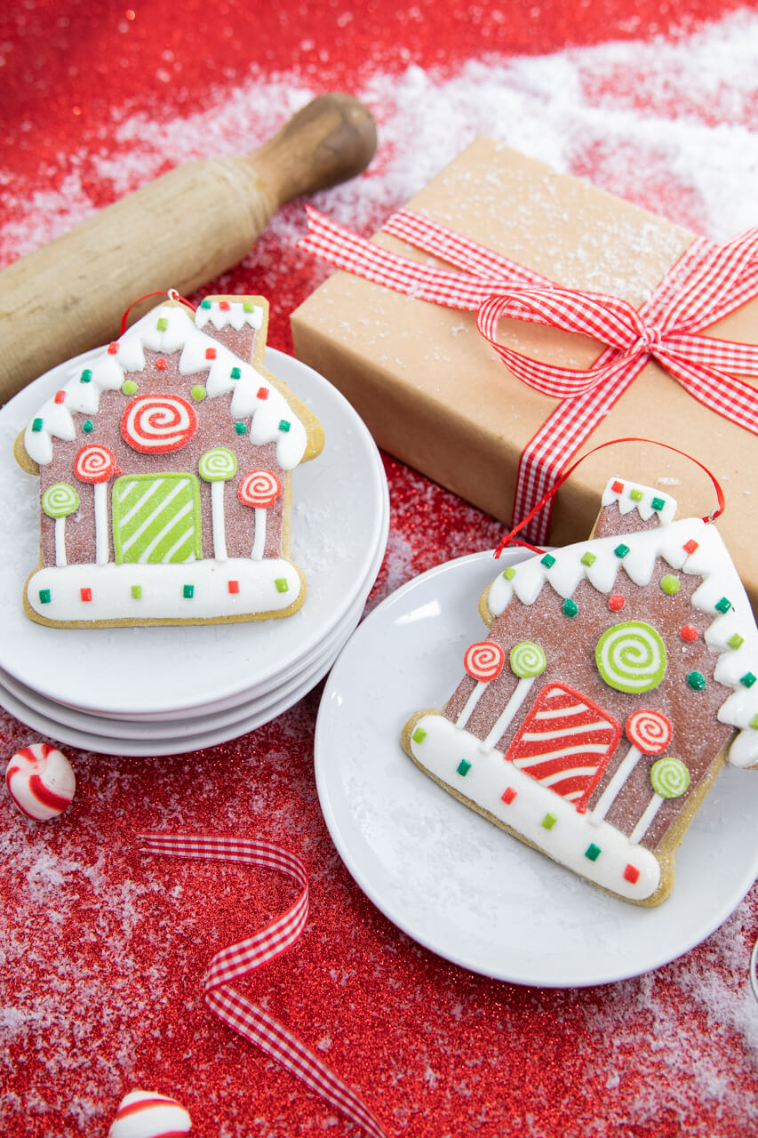 4.6” Clay Dough Gingerbread House Ornament