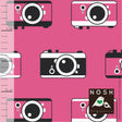 Organic Cotton Lycra Knit Fabric - Flashy Pink