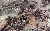 Beaded 3D Floral Lace Fabric
