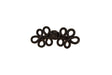 Chinese Frog Loop Button Black Sew-On