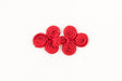 Chinese Frog Button Red Sew-On Pair