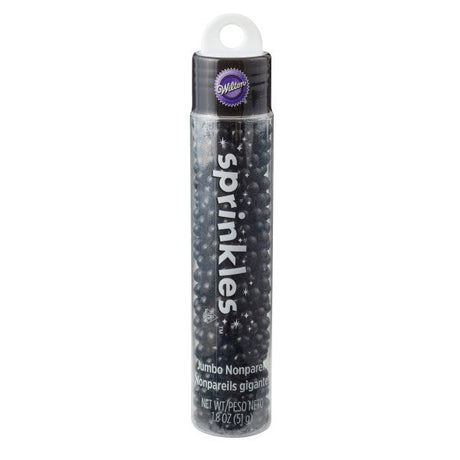 Wilton Black Jumbo Nonpareils Sprinkle Tube, 1.8 oz.