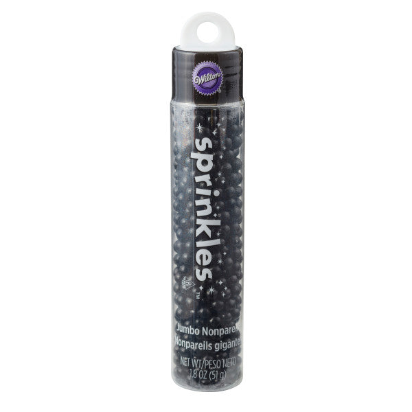 Wilton Black Jumbo Nonpareils Sprinkle Tube, 1.8 oz.