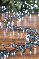 25' Platinum Elite Cluster Lights - 760L Classic White (Green Cord)