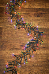 25' Platinum Elite Cluster Lights - 760L Multi (Green Cord)