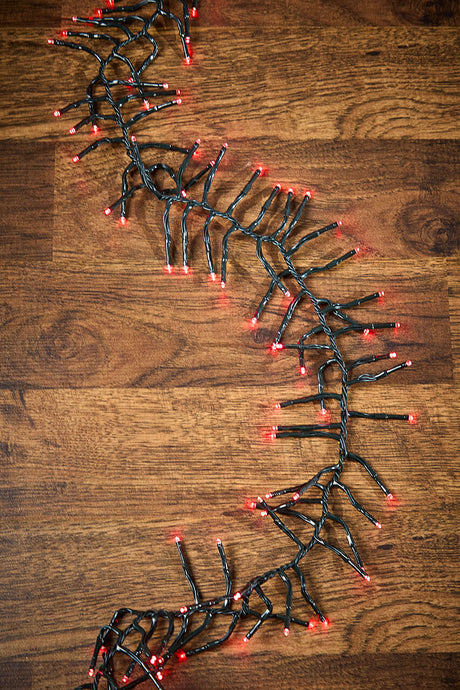53' Platinum Elite Cluster Lights - 1560L Red (Green Cord)