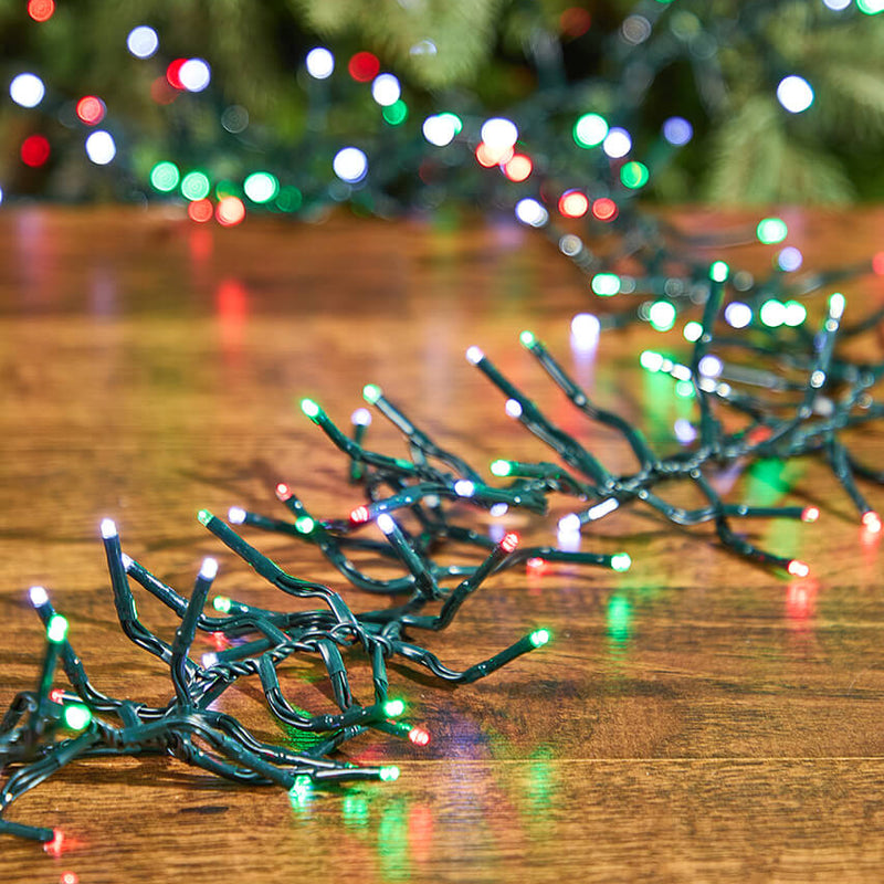 53' Platinum Elite Cluster Lights - 1560L Cool White, Red & Green (Green Cord)