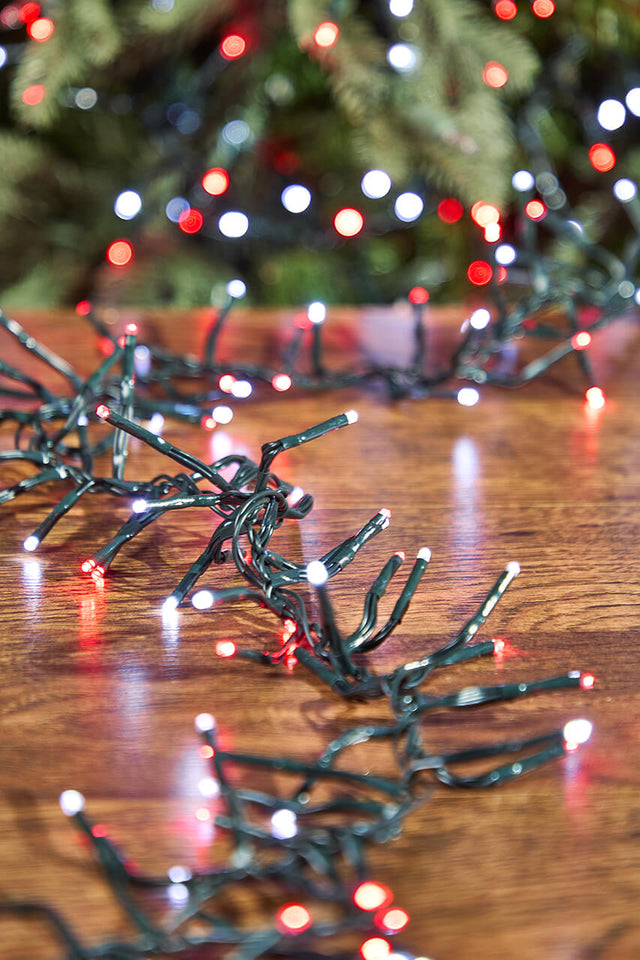 53' Platinum Elite Cluster Lights - 1560L Cool White & Red (Green Cord)