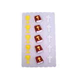 Religious, Christian - Edible Cake and Cupcake Toppers - 15 Count Chalice, Bible, and Cross