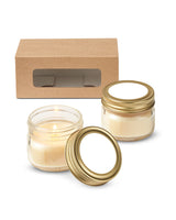 USA Made Glass Jar Candle Set