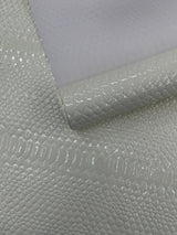 Cobra Snake Shiny Vinyl Fabric - 3D Embossed Snake Skin, 54" Width, 72% PVC 28% Polyester (1/2 Yard)