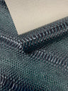Cobra Snake Shiny Vinyl Fabric - 3D Embossed Snake Skin, 54" Width, 72% PVC 28% Polyester (1/2 Yard)