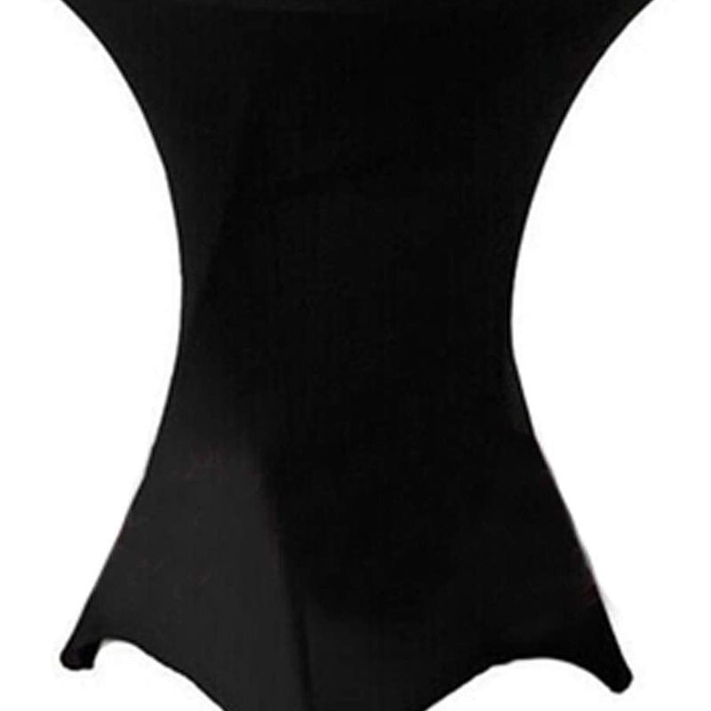Cocktail Spandex Polyester Fabric - Black, White, 36" Round X 42" High (1 Unit)