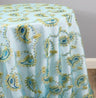 Coco Paisley Polyester Fabric - Sheer Embroidered Paisley, Double Scallop Lace, 52" Width (1 Yard)