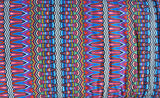 Swim Knit Colorful Vertical Mosaic Stripe 24" Remnant