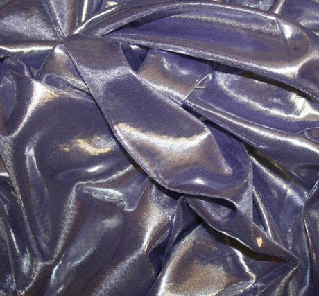 Computer Foil Polyester Fabric - Lavender/Silver, 58/60" Width