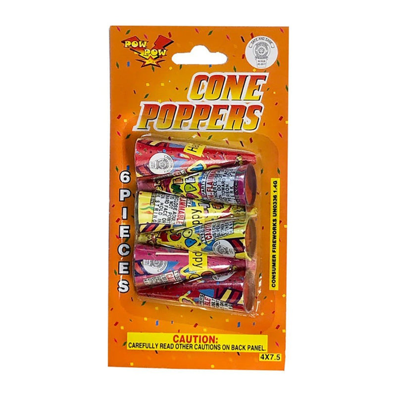 Confetti Poppers 6 Pack