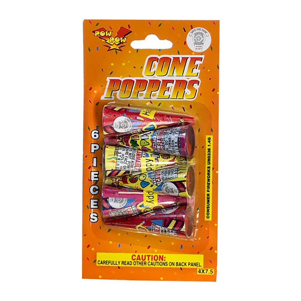 Confetti Poppers 6 Pack