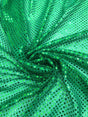 Kelly Green Small Confetti Sequin Polyester Fabric - Kelly Green Confetti Dots, 42" Width (1 Yard)