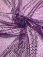 Purple Small Confetti Sequin Polyester Fabric - Purple Confetti Dot Sequin, 42" Width (1 Yard)