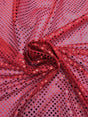 Red Small Confetti Sequin Polyester Fabric - Red Confetti Dot Sequin, 42" Width (1 Yard)