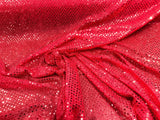 Confetti Sequin Knit Dot Polyester Fabric - Shiny Sheer Metallic Confetti Dot, 43/44" Width (1 Yard)
