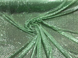 Confetti Sequin Knit Dot Polyester Fabric - Shiny Sheer Metallic Confetti Dot, 43/44" Width (1 Yard)
