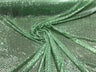 Confetti Sequin Knit Dot Polyester Fabric - Shiny Sheer Metallic Confetti Dot, 43/44" Width (1 Yard)