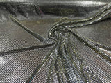 Confetti Sequin Knit Dot Polyester Fabric - Shiny Sheer Metallic Confetti Dot, 43/44" Width (1 Yard)