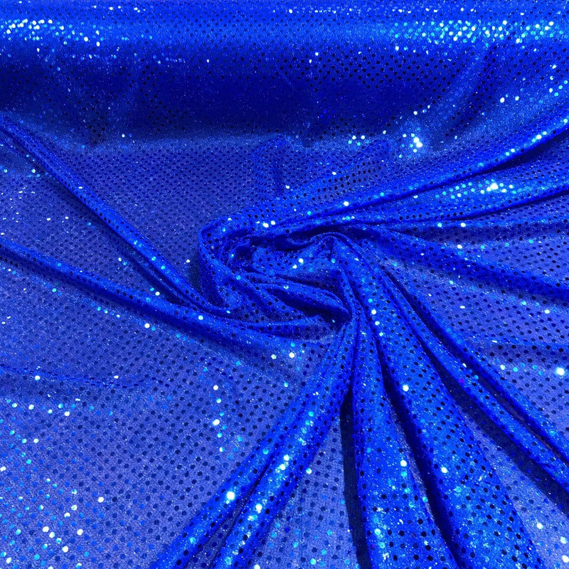 Confetti Sequin Knit Dot Polyester Fabric - Shiny Sheer Metallic Confetti Dot, 43/44" Width (1 Yard)