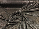 Confetti Sequin Knit Dot Polyester Fabric - Shiny Sheer Metallic Confetti Dot, 43/44" Width (1 Yard)