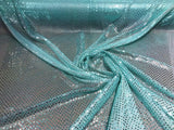 Confetti Sequin Knit Dot Polyester Fabric - Shiny Sheer Metallic Confetti Dot, 43/44" Width (1 Yard)